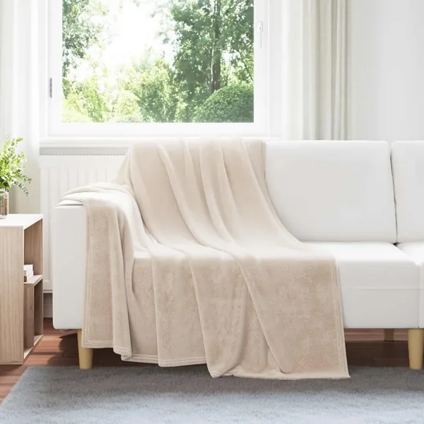 Jeté Beige 150 x 200 cm Toison
