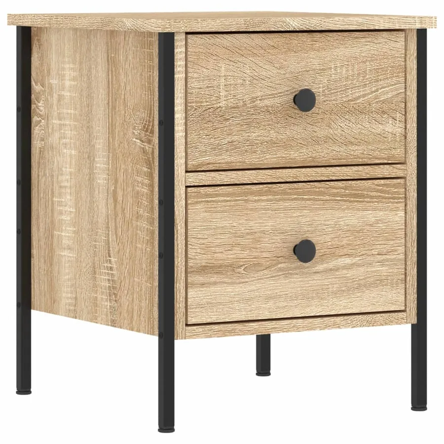 Table de chevet chêne sonoma 40x42x50 cm bois d'ingénierie - 2