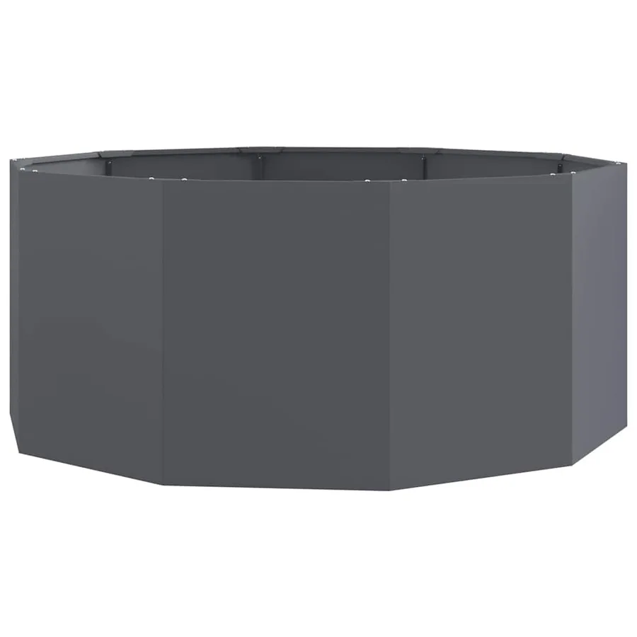 Jardinière Anthracite 120 x 120 x 50 cm Acier - 2
