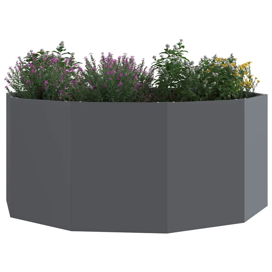 Jardinière Anthracite 120 x 120 x 50 cm Acier - 3