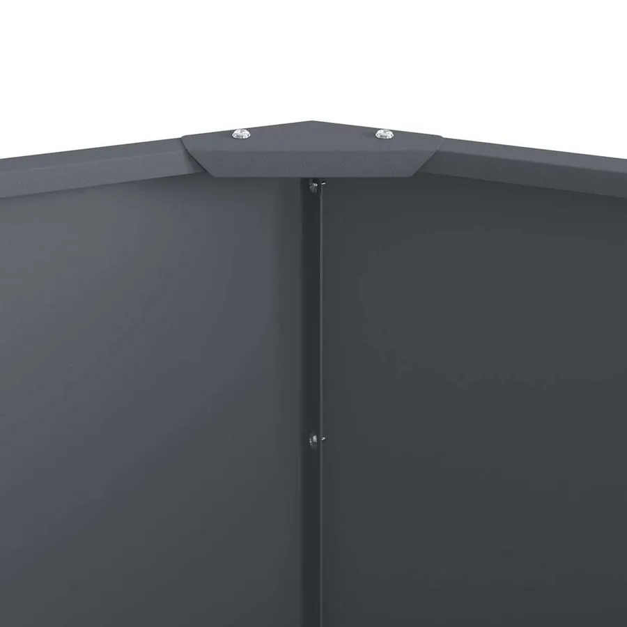 Jardinière Anthracite 120 x 120 x 50 cm Acier - 7