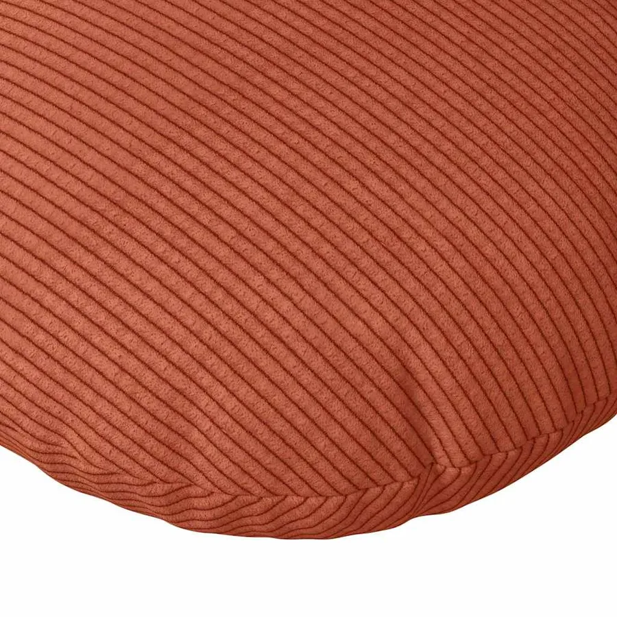 Coussins de siège 2 pcs Rouge orange Ø60 x 21 cm - 7