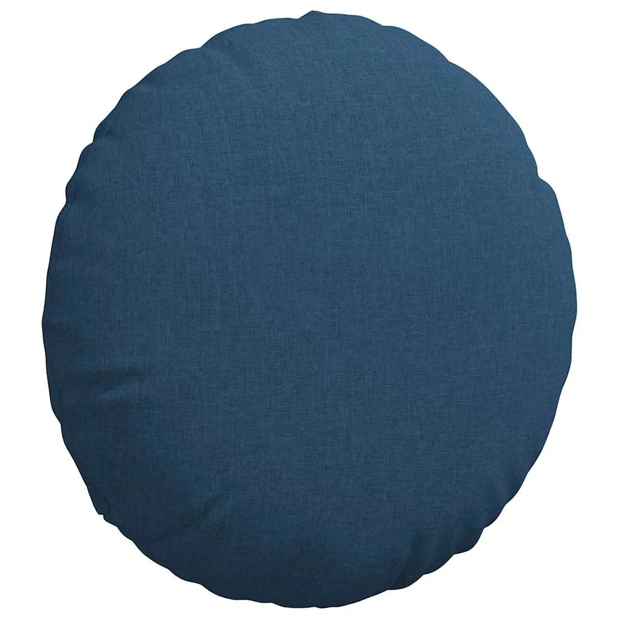 Coussins de siège 2 pcs Bleu Ø80 x 29 cm tissu - 5