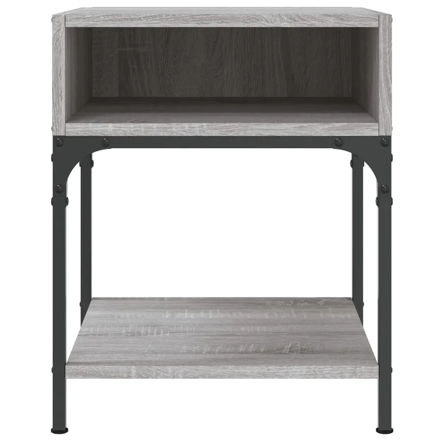 Tables de chevet 2 pcs sonoma gris 40x41x50 cm bois ingénierie - 5