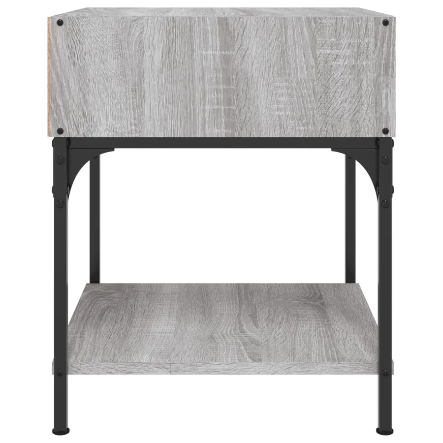 Tables de chevet 2 pcs sonoma gris 40x41x50 cm bois ingénierie - 6