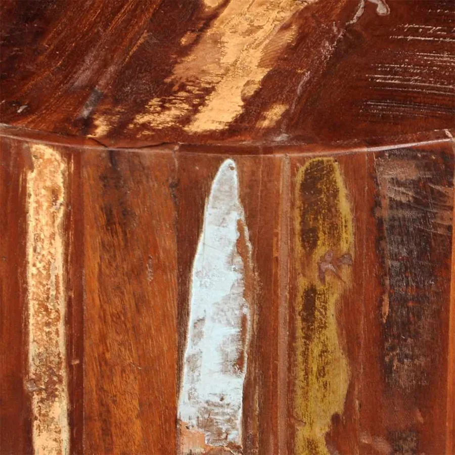 Table basse ronde Bois massif de récupération - 9