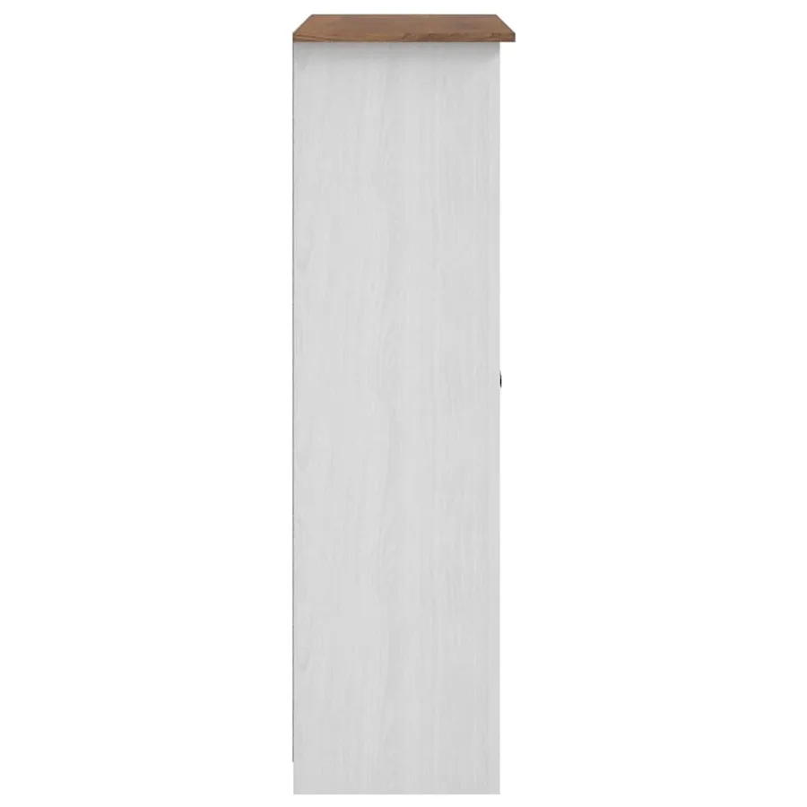 Garde-robe 3 portes Blanc 118x50x171,5cm Pin Assortiment Panama - 6
