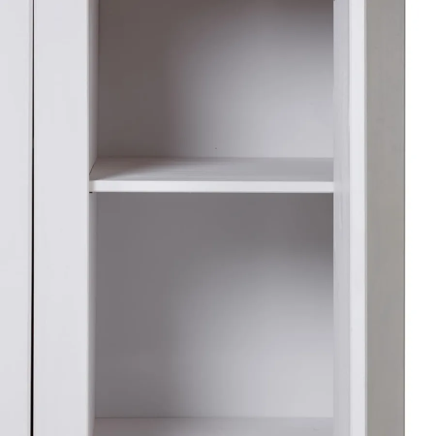 Garde-robe 3 portes Blanc 118x50x171,5cm Pin Assortiment Panama - 8