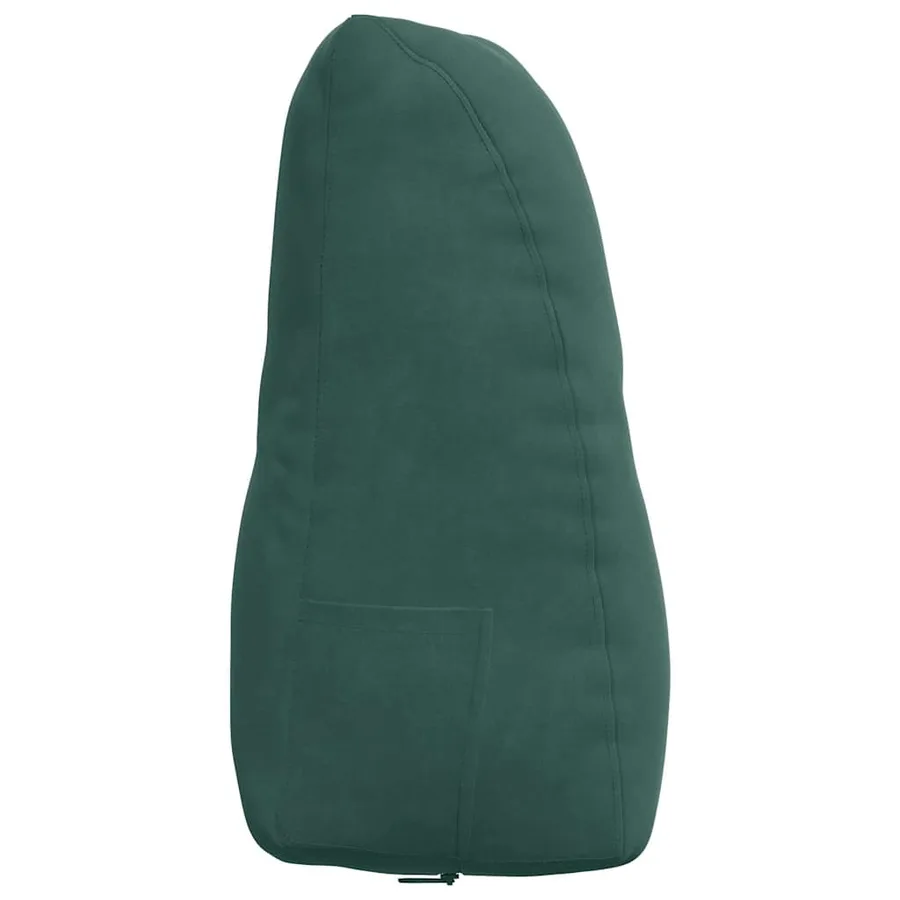 Coussin de Dos Vert foncé 80 x 24 x 50 cm Velours - 7