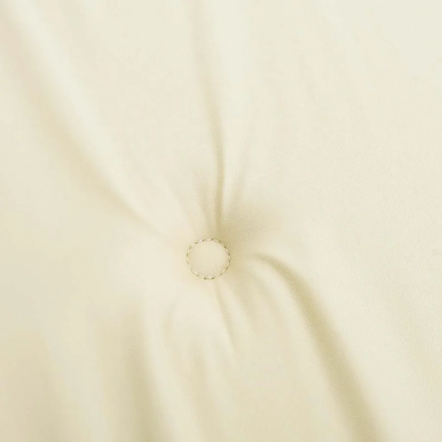 Coussins de chaise à dossier haut lot de 2 crème tissu oxford - 8