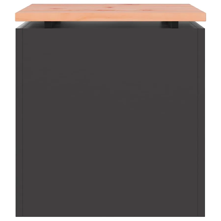 Banc de jardin Noir 40 x 40 x 43 cm Acier - 4