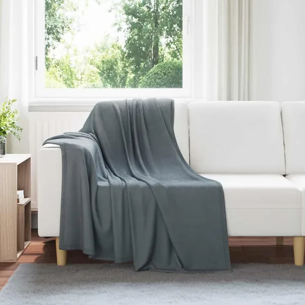 Couvertures à jeter 24 pcs Gris foncé 170 x 130 cm Toison