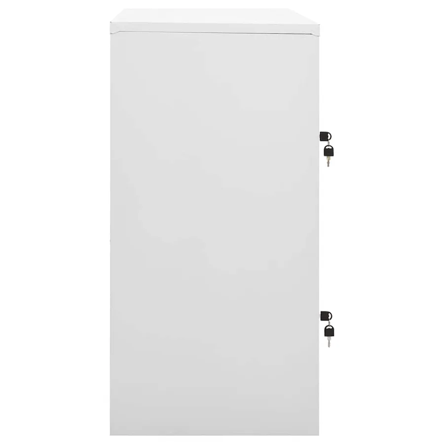 Armoire à casiers Gris clair et bleu 90x45x92,5 cm Acier - 3