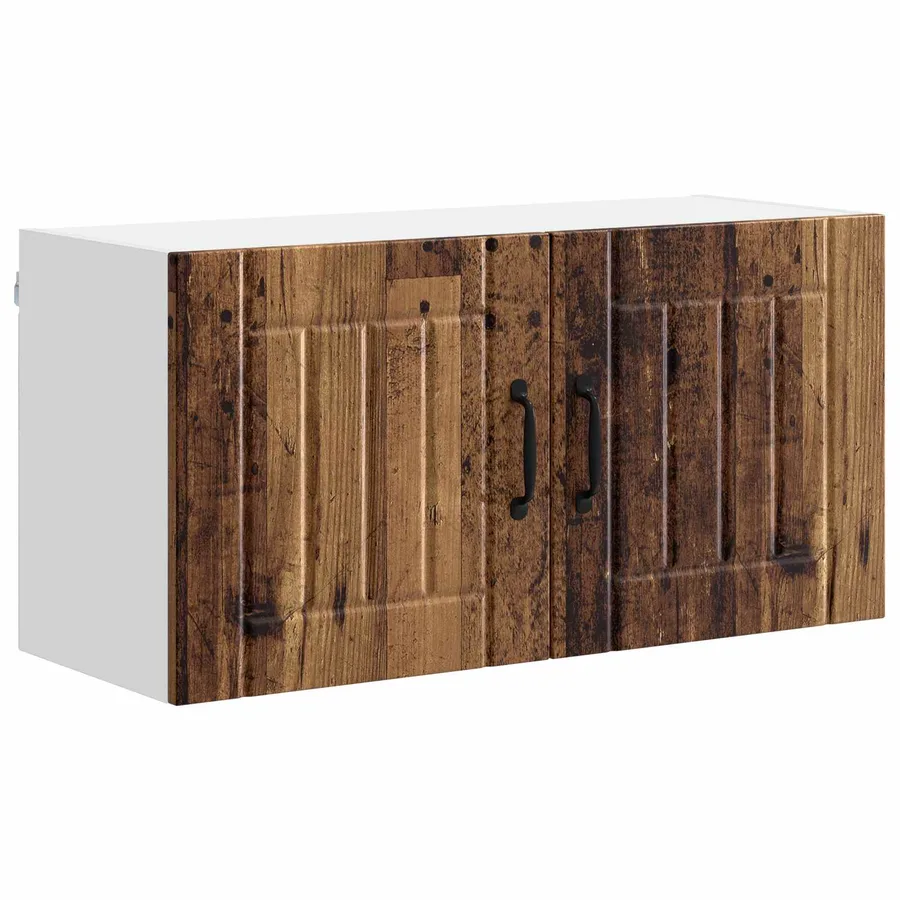 Meuble mural LUCCA Bois ancien 80 x 31 x 40 cm - 2