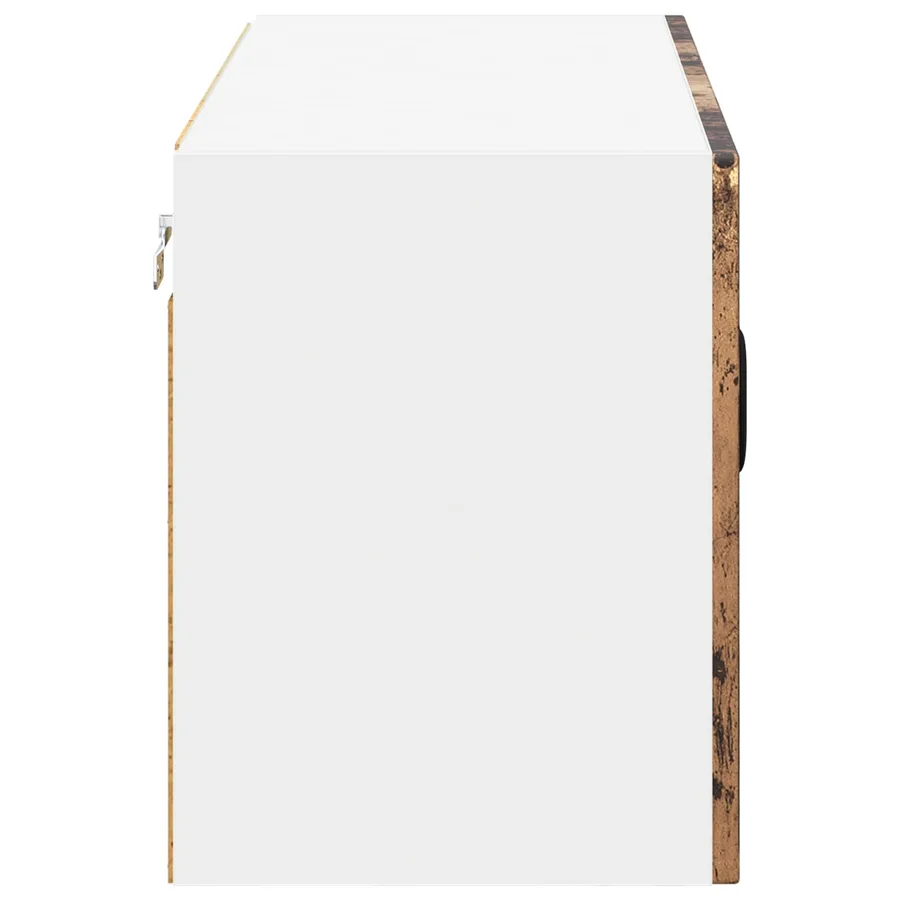 Meuble mural LUCCA Bois ancien 80 x 31 x 40 cm - 7