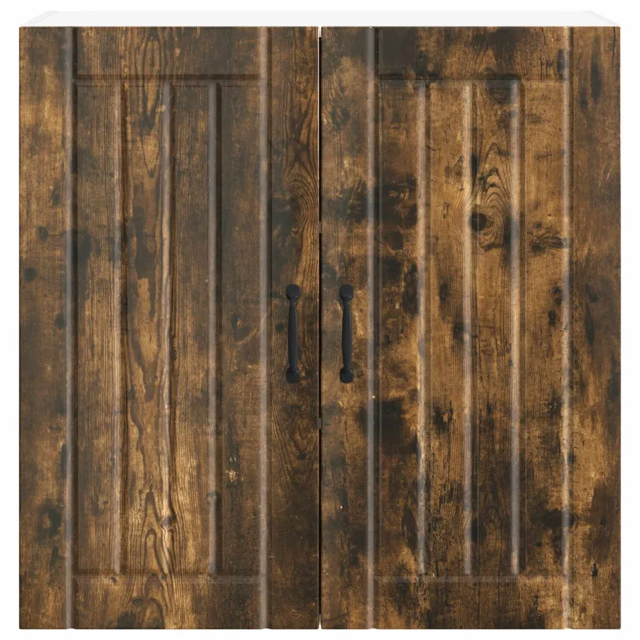Meuble mural LUCCA Chêne fumé 80 x 31 x 80 cm Bois d'ingénierie - 6