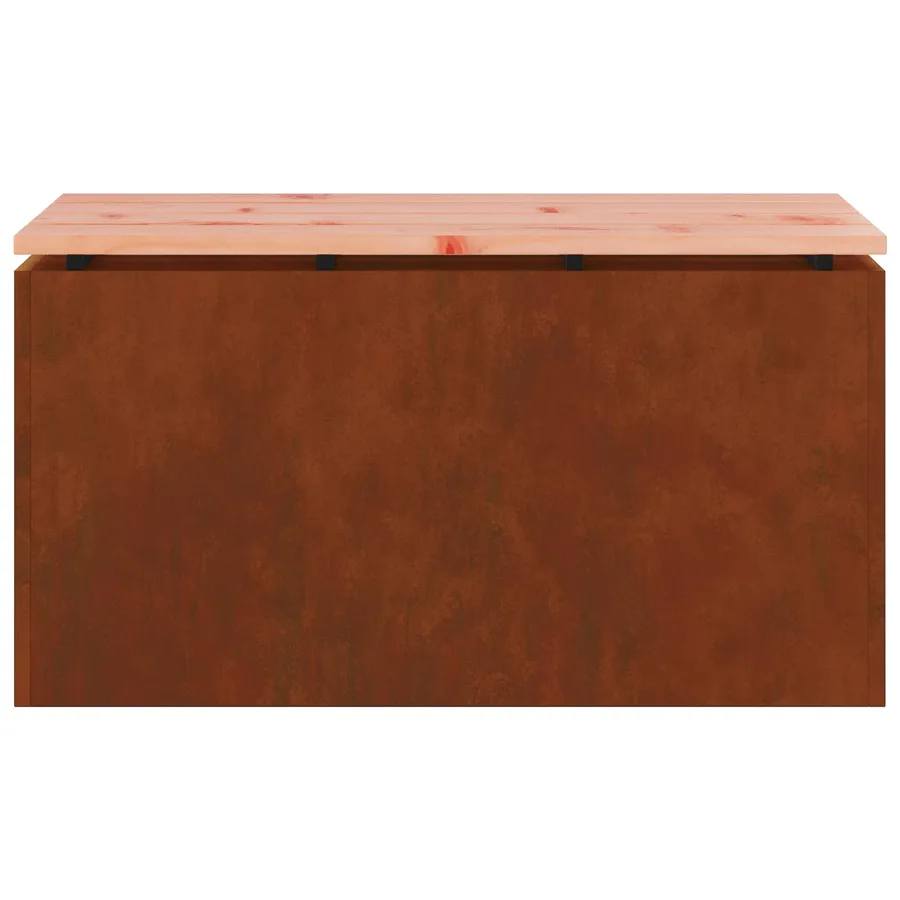 Banc de jardin 2 -Seater 80 x 40 x 43 cm Rouillé Rectangulaire - 5