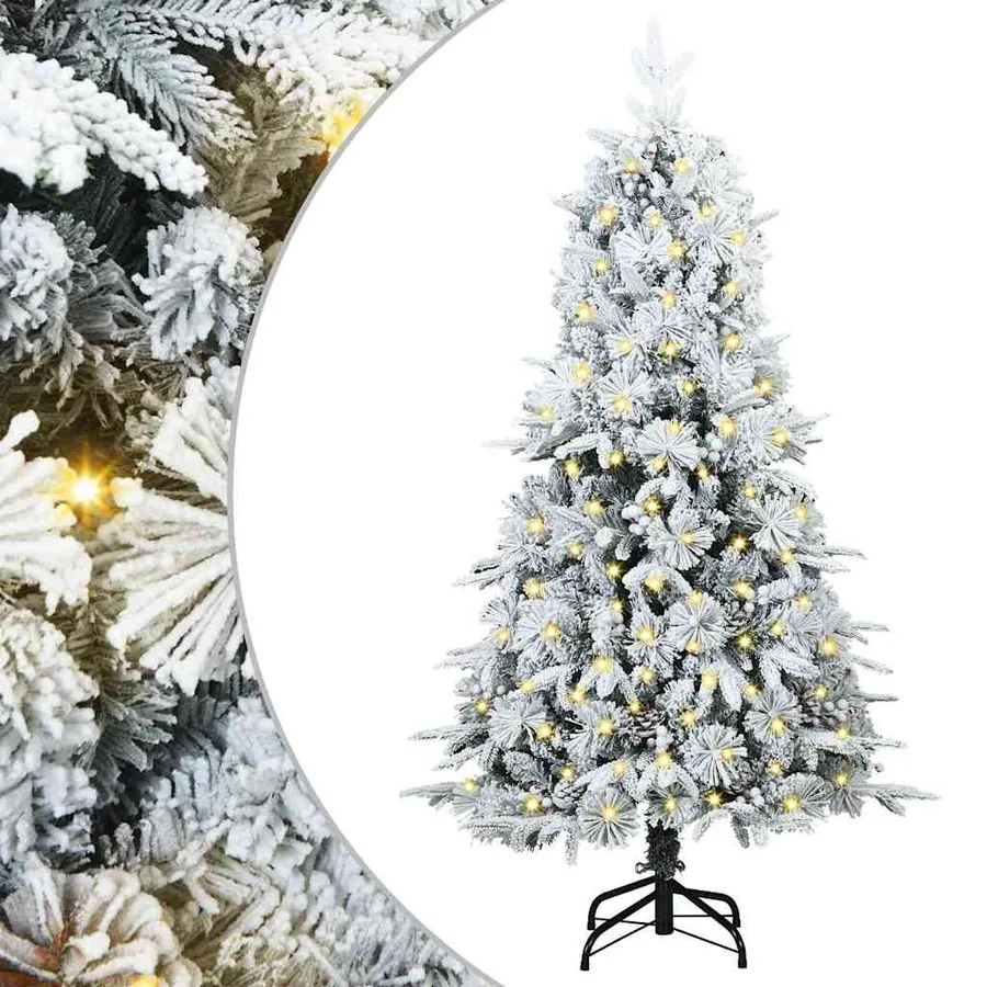 Sapin de Noël Artificiel à Branches Articulées Vert 120 cm - 2