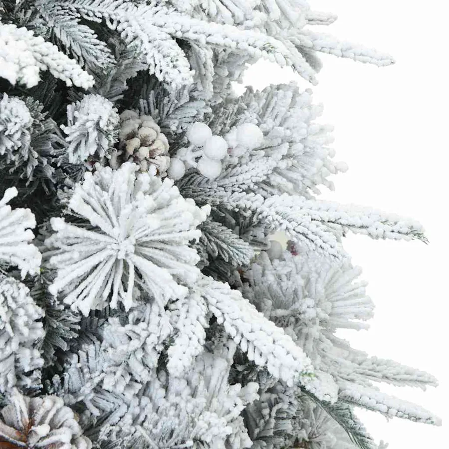 Sapin de Noël Artificiel à Branches Articulées Vert 120 cm - 7