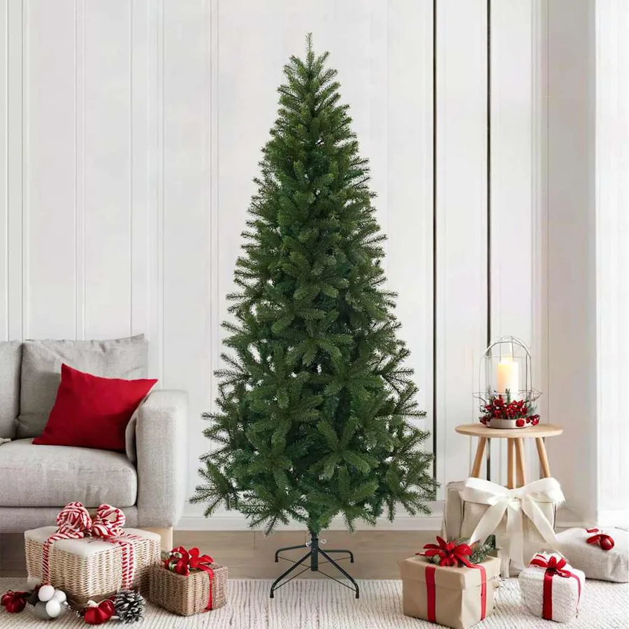 Sapin de Noël artificiel Vert 210 cm PVC, PE et acier