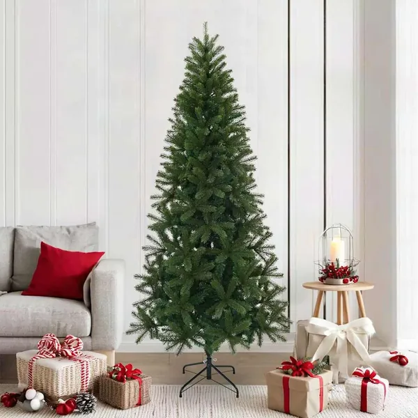 Sapin de Noël artificiel Vert 210 cm PVC, PE et acier