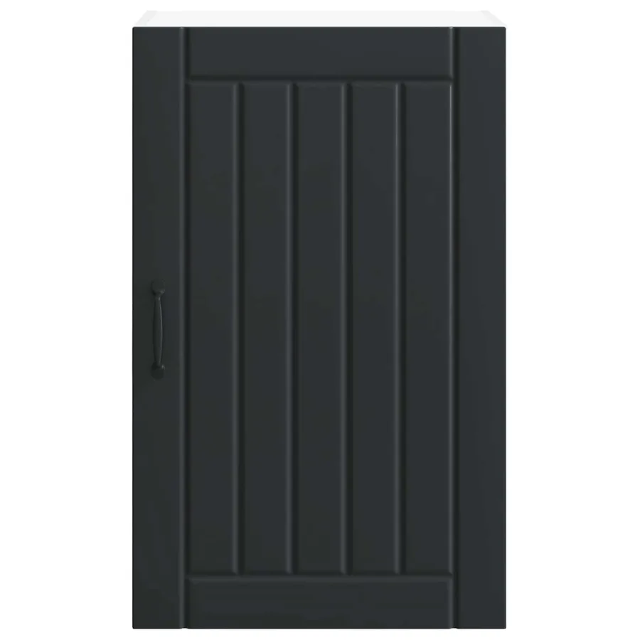 Meuble mural LUCCA Noir 50 x 31 x 80 cm Bois d'ingénierie - 6
