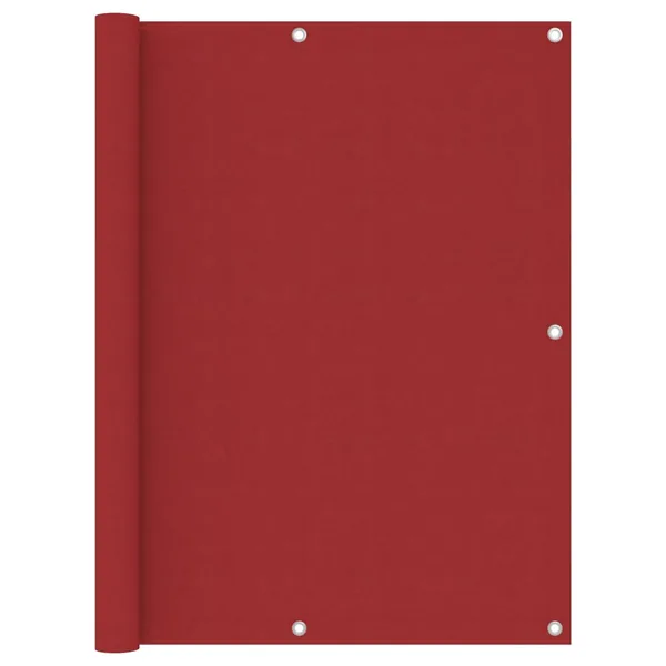 Écran de balcon Rouge 120x500 cm Tissu Oxford
