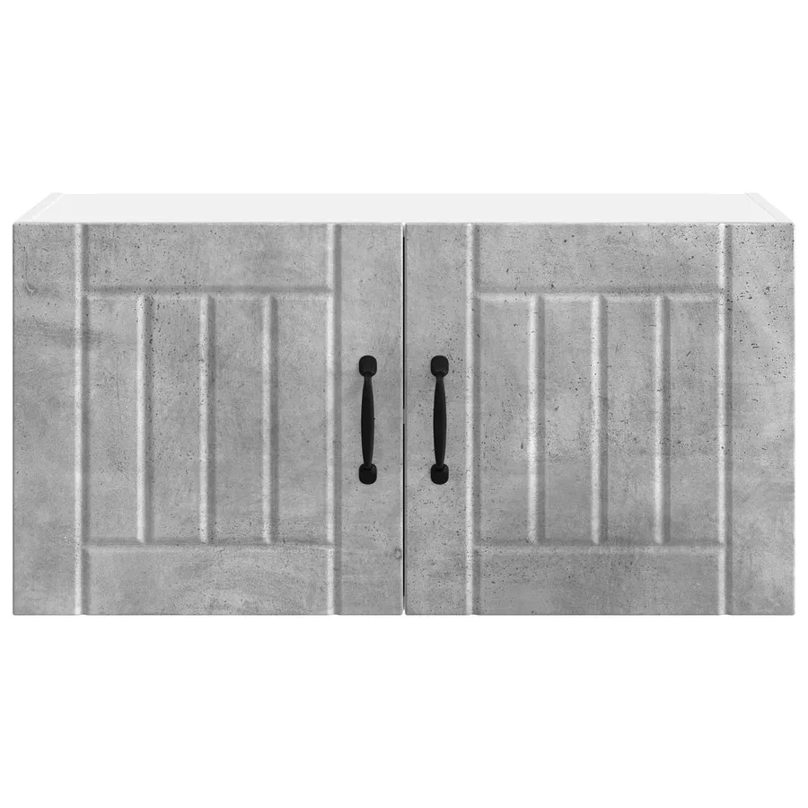 Meuble mural LUCCA Gris béton 80 x 31 x 40 cm Bois d'ingénierie - 6
