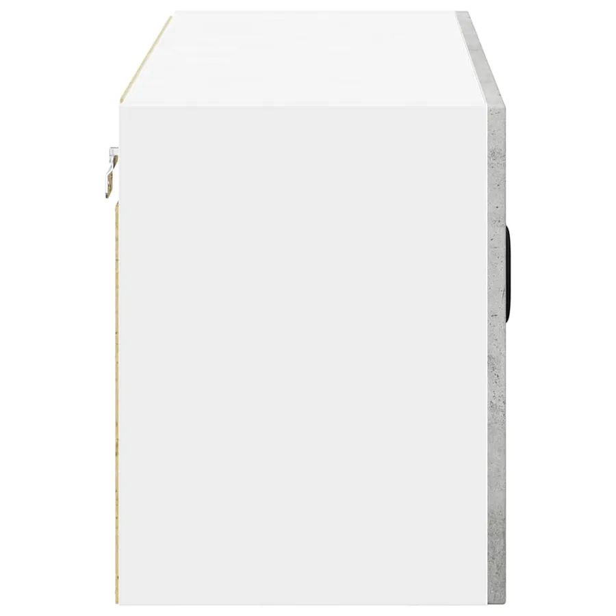 Meuble mural LUCCA Gris béton 80 x 31 x 40 cm Bois d'ingénierie - 7