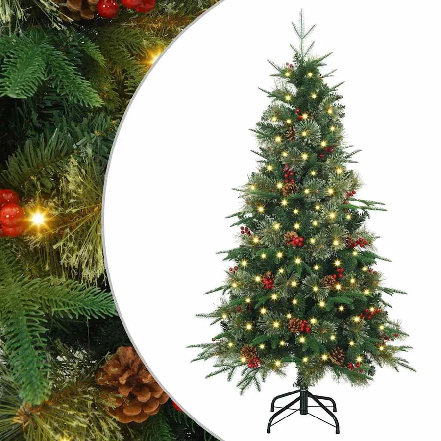 Sapin de Noël Artificiel à Branches Articulées Vert 150 cm - 2