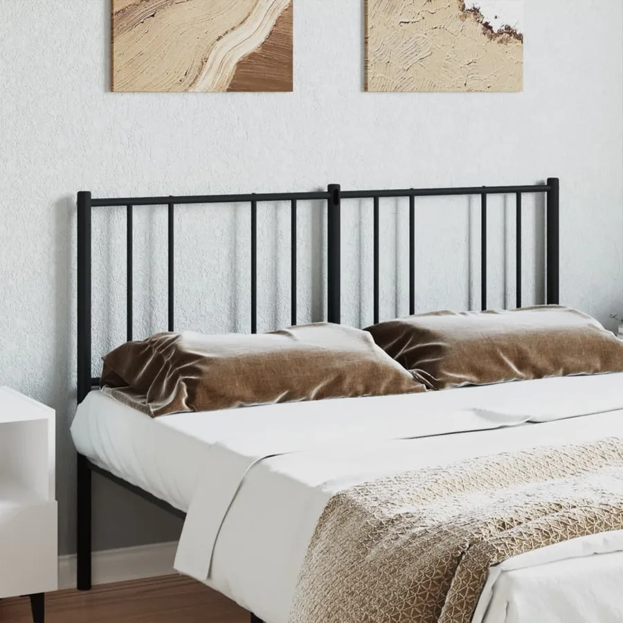 Tête de lit de remplacement métal noir 135 cm - 3