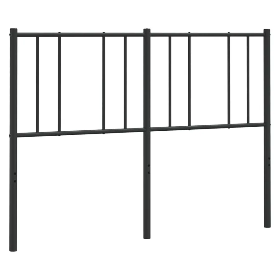 Tête de lit de remplacement métal noir 135 cm - 4