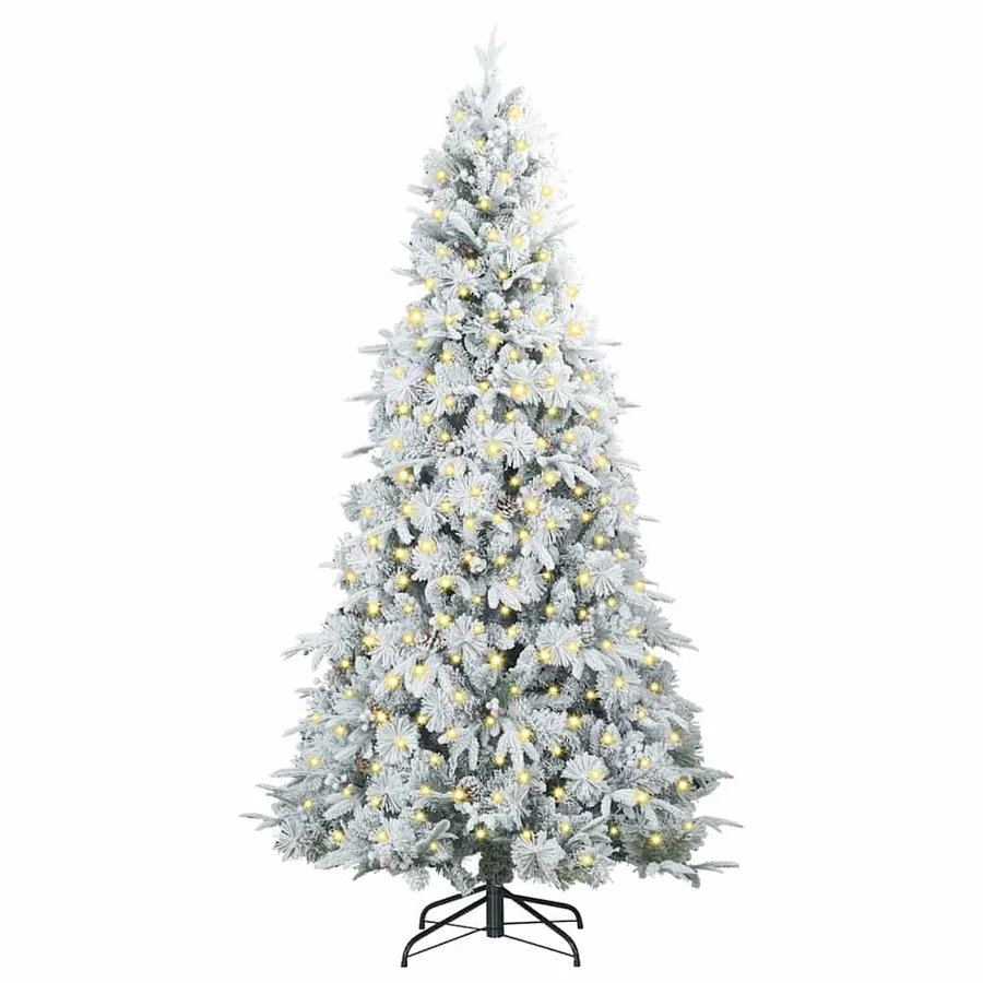 Sapin de Noël Artificiel à Branches Articulées Blanc 180 cm - 3