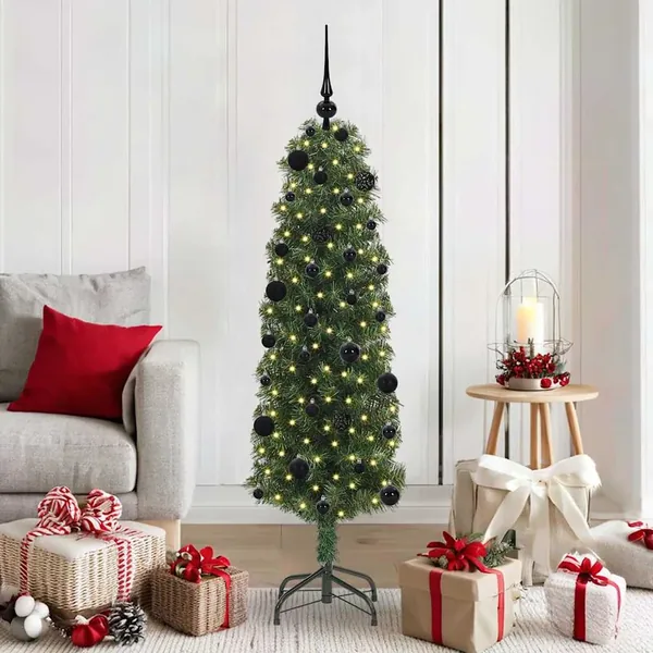 Sapin de Noël artificiel Vert 150 cm PVC et acier et plastique