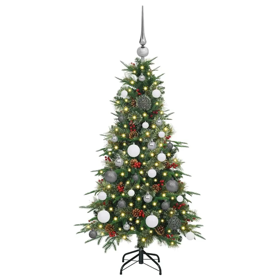 Sapin de Noël Artificiel à Branches Articulées Vert 120 cm - 3