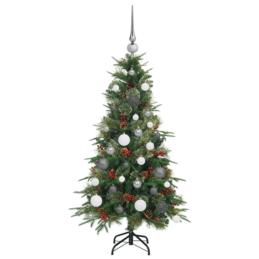 Sapin de Noël Artificiel à Branches Articulées Vert 120 cm - 5