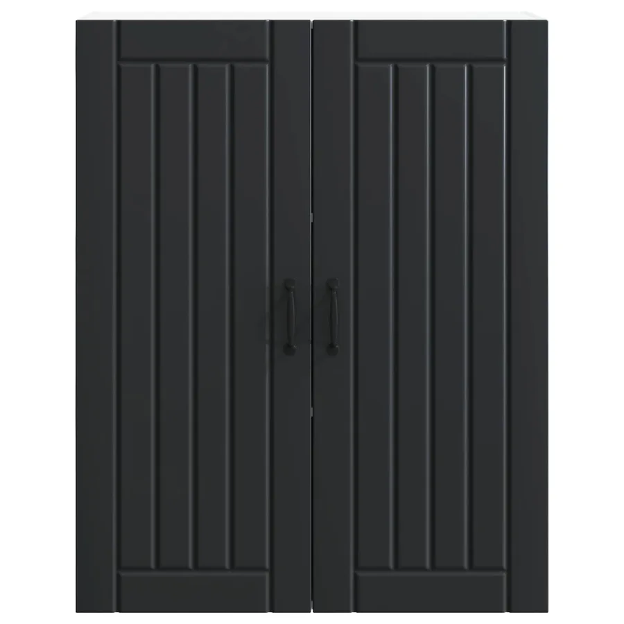 Meuble mural LUCCA Noir 80 x 31 x 100 cm Bois d'ingénierie - 6