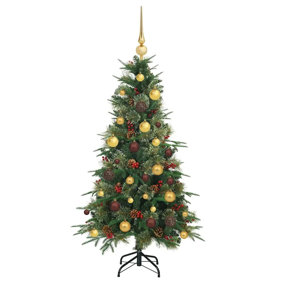 Sapin de Noël Artificiel à Branches Articulées Vert 120 cm - 4