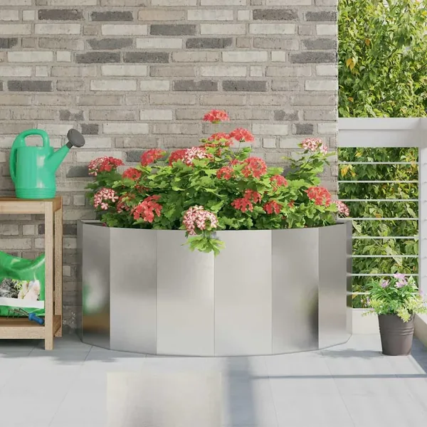 Jardinière Argent 120 x 60 x 50 cm Acier inoxydable