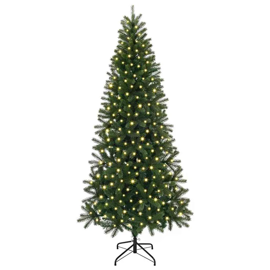 Sapin de Noël artificiel avec 300 LED Vert 180 cm PE et PVC - 3