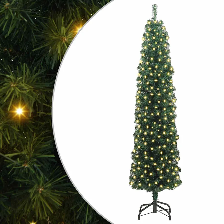 Sapin de Noël artificiel Vert 240 cm PVC et acier et plastique - 2