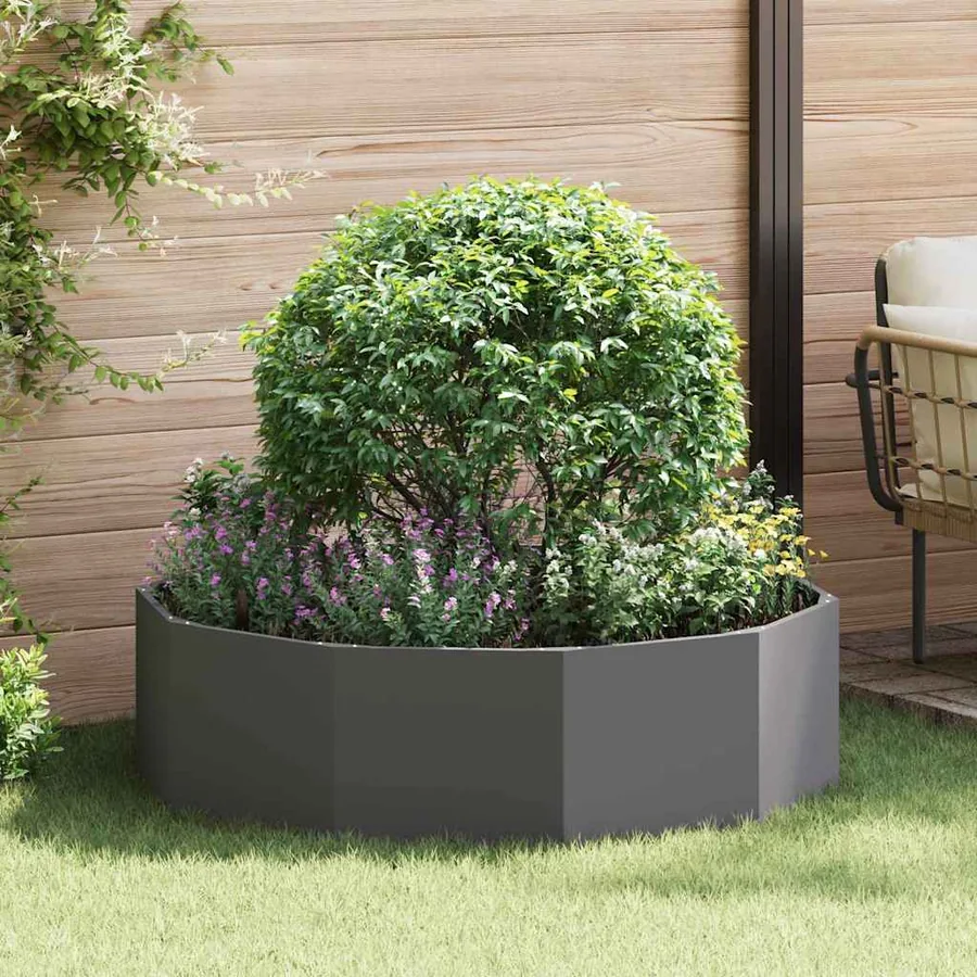 Jardinière Noir 120 x 120 x 35 cm Acier