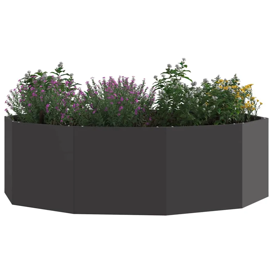 Jardinière Noir 120 x 120 x 35 cm Acier - 3