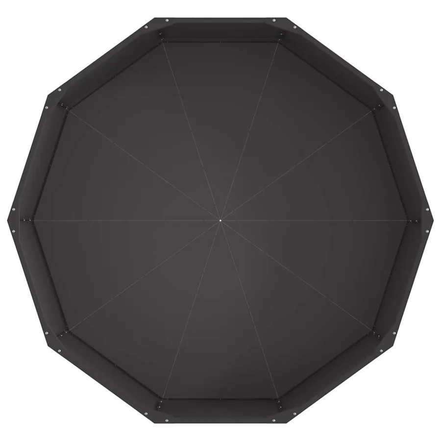 Jardinière Noir 120 x 120 x 35 cm Acier - 6
