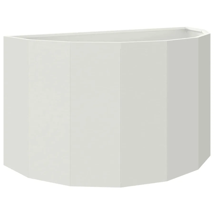 Jardinière Blanc 90 x 45 x 50 cm Acier - 2