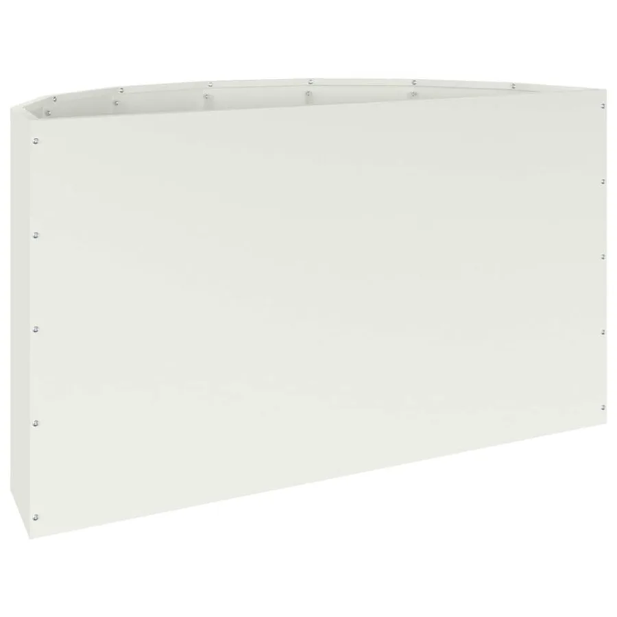 Jardinière Blanc 90 x 45 x 50 cm Acier - 7
