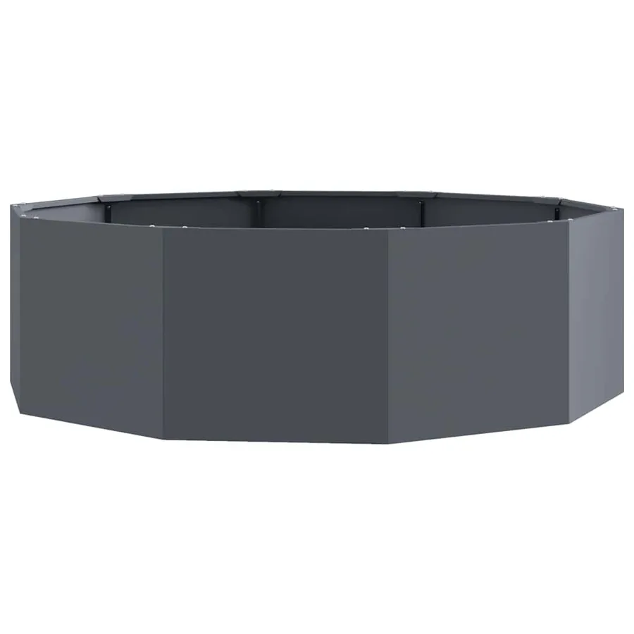 Jardinière Anthracite 120 x 120 x 35 cm Acier - 2
