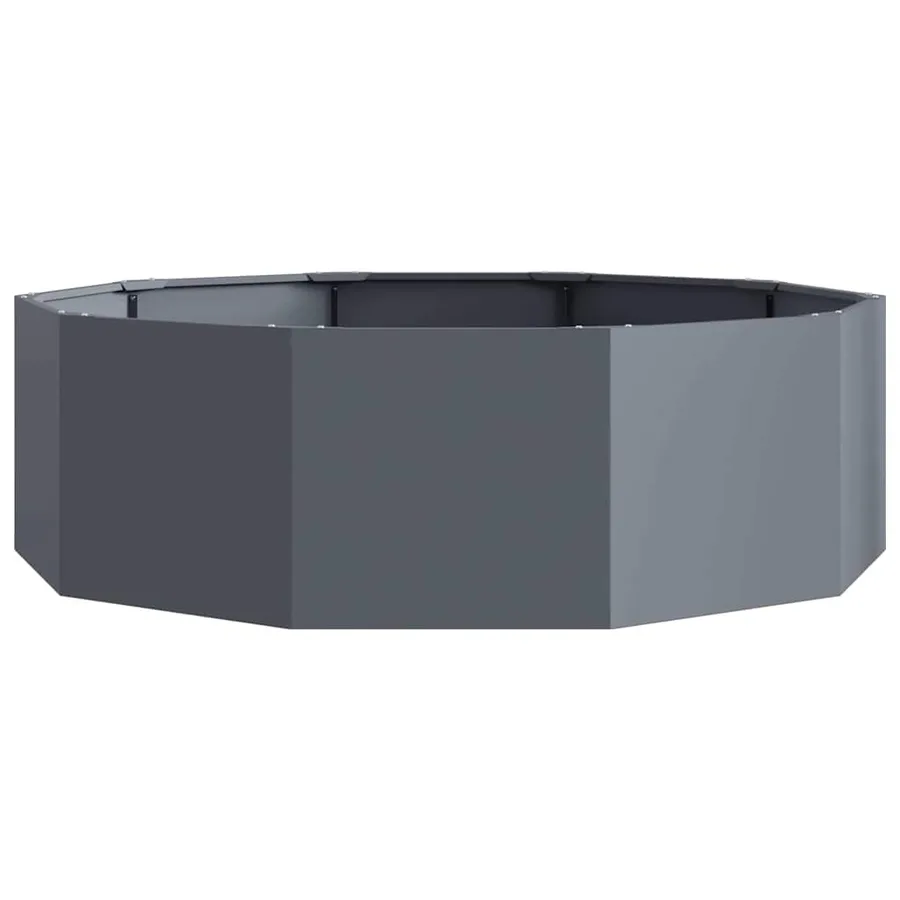 Jardinière Anthracite 120 x 120 x 35 cm Acier - 5