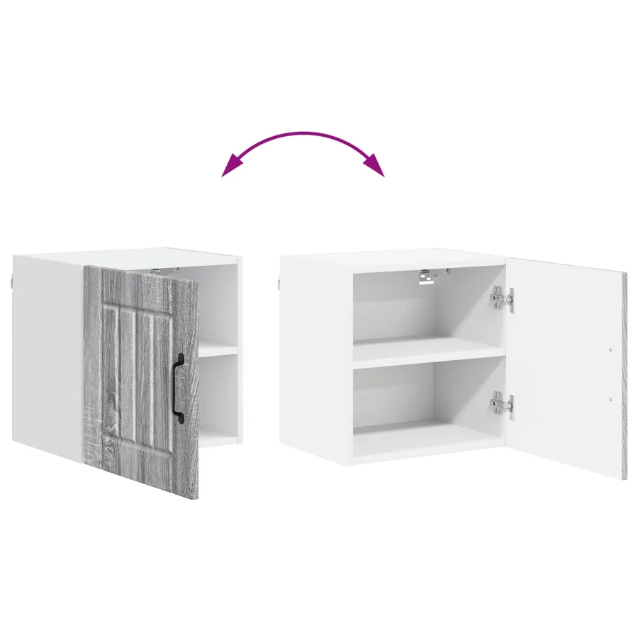 Meuble mural LUCCA 2 pcs Sonoma gris 40 x 31 x 40 cm - 11
