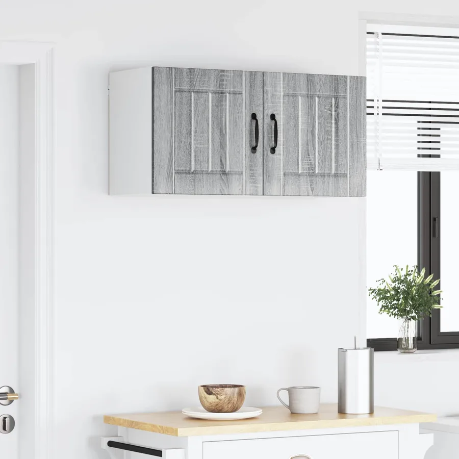 Meuble mural LUCCA 2 pcs Sonoma gris 40 x 31 x 40 cm - 4